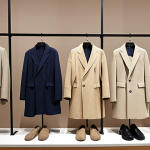 Arket - Timeless Functionality**

*   Prompt: A minimalist Arket store display featuring impeccably tailored neutral-toned clothing (beige, gray, navy) made from natural materials like organic cotton and linen. Focus on the clean lines and durable quality of the garments, with a backdrop suggesting a modern marketplace atmosphere.

**